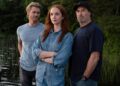 (L-R): Chad Michael Murray, Morgan Kohan and Scott PattersonCredit: Michael Tompkins/Fremantle