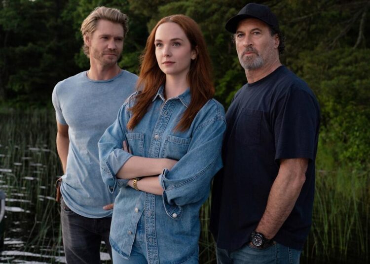 (L-R): Chad Michael Murray, Morgan Kohan and Scott PattersonCredit: Michael Tompkins/Fremantle