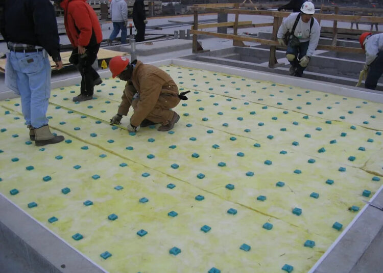 Taylor Smyth's company, Merlin Noise Control, designs acoustic floors and ceilings to minimize sound travel.