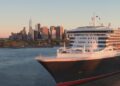 queen mary 2 ocean liner cruise ship departing from new york city