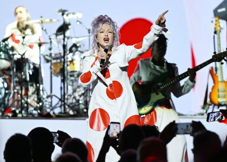 Cyndi Lauper performs in Las Vegas on April 24, 2026Credit: Denise Truscello