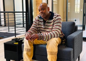 Comedian Dave Chappelle appears during an interview in Yellow Springs, Ohio, earlier this month. (AP Photo/Patrick Aftoora-Orsagos)