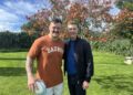 Ireland rugby star Andrew Porter and Dermot Bannon. Photo: RTÉ