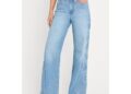 Dolly Joleans Embroidered Good Waist Palazzo Jeans