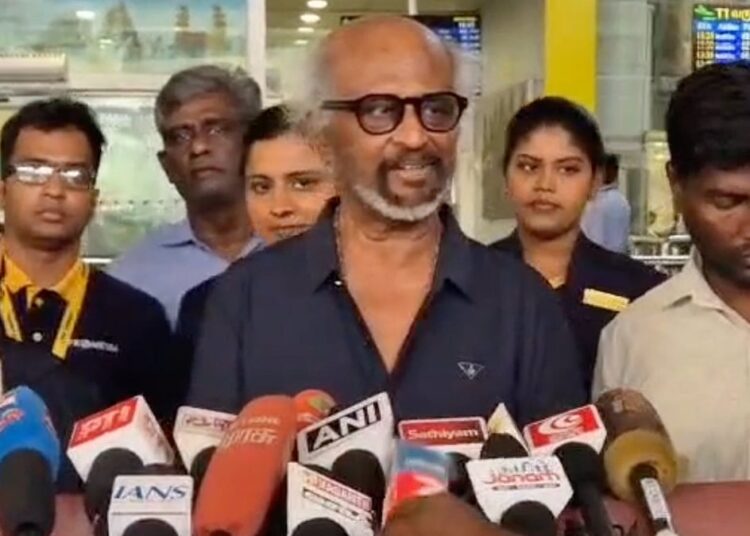 Don’t blindly follow celebrities, avoid risky behaviour: Rajinikanth