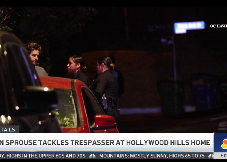 Dylan Sprouse tackles trespasser at his home – NBC Los Angeles