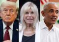 (L-R) Separate images of Donald Trump, Nancy Sinatra and Barack Obama
