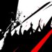 A dynamic, abstract illustration featuring bold, angular shapes in black, white, and red, conveying the high-energy atmosphere of a live music event.