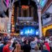A shot of the frivolity at "90s House Party" at The Canopy at Fremont Street Experience on Satu ...