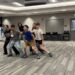 A group of students participates in a Gallo Center Youth Academy class.