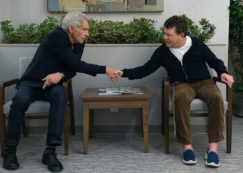 Harrison Ford and Michael J. Fox in 'Shrinking'Credit: Robert Voets/Apple TV