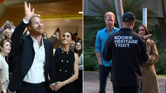 Prince Harry & Meghan visit a children’s hospital and take part in a cultural walk during their trip to Melbourne before taking part in paid events.