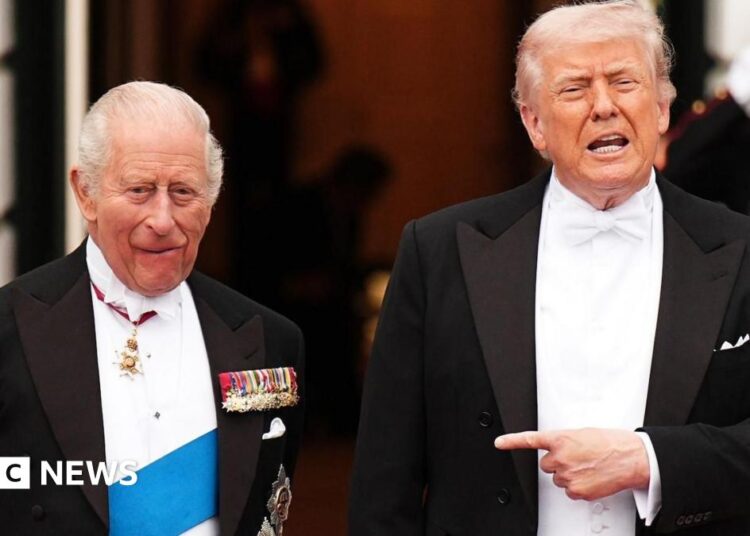 King and President Trump, in a picture.