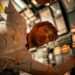 Ryan Gosling in a spaceship in a still from the movie "Project Hail Mary."