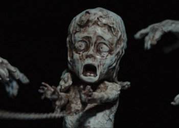 A still image from the film Hokum.