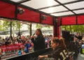 Melanie C DJing at the 2026 London Marathon