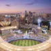 A rendering of the proposed Royals ballpark at Crown Center.