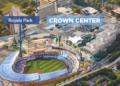 A zoomed-in look at the renderings the Royals shared on Wednesday depicting a future Crown Center stadium
