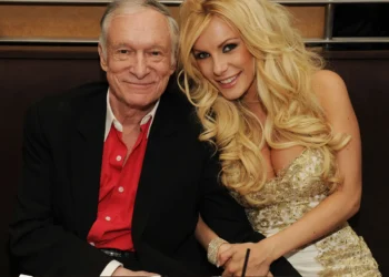 Hugh Hefner and Crystal Harris pictured in 2010 (Denise Truscello/WireImage)