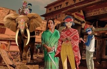 Asha Bhosle was last featured in The Shadowy Light on Gorillaz's album Parvat.