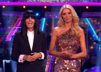 Claudia Winkleman and Tess Daly during the Strictly final