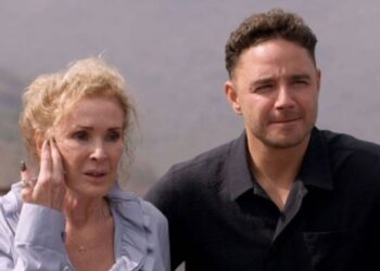 Adam Thomas and Beverly Callard