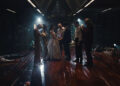 something very bad is going to happen l to r gus birney as portia, karla crome as nell, camila morrone as rachel harkin, ted levine as boris, adam dimarco as nicky cunningham, jeff wilbusch as jules, zlatko burić in episode 108 of something very bad is going to happen cr courtesy of netflix © 2026