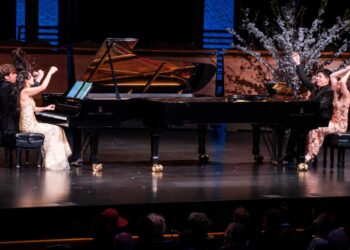 Young Concert Artists musicians playing piano on stage