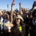 Fans dance to Addison Rae's performance at the Coachella