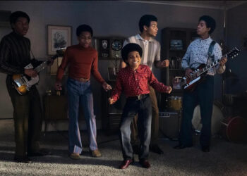 The Jackson 5 rehearses in 'Michael'