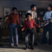 The Jackson 5 rehearses in 'Michael'
