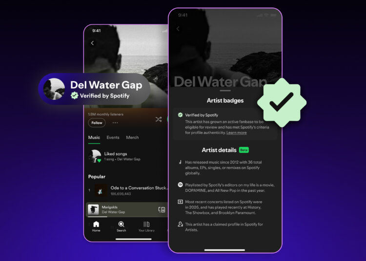 Verified Artist UX - Del Water Gap