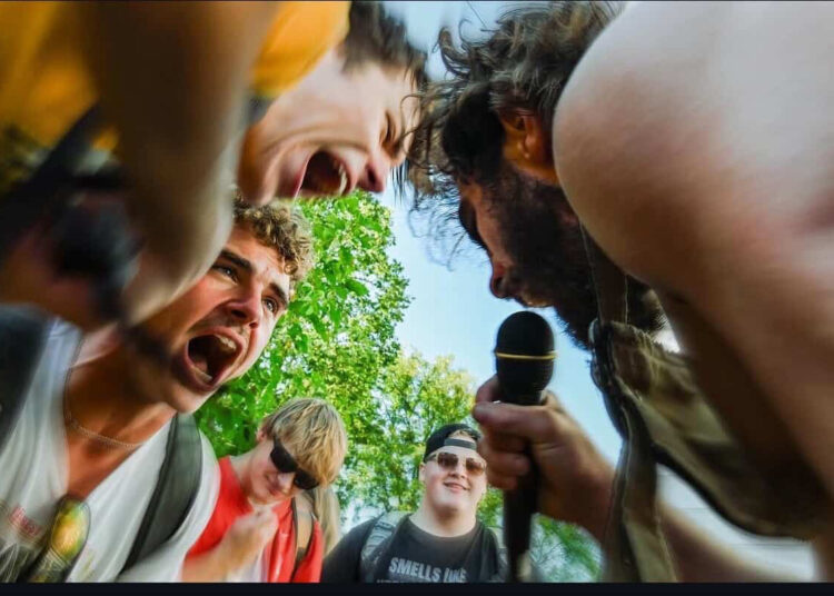 Photo of On Probation performing. Photo retrieved from On Probation.
