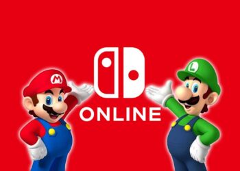 Mario and Luigi with the Nintendo Switch Online logo