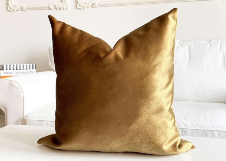 Gold pillow