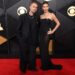 (From left) Justin Bieber and Hailey Bieber on the 2026 Grammys red carpet in Los Angeles.