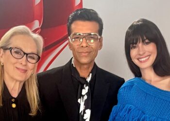 Karan Johar, Meryl Streep, Anne Hathaway