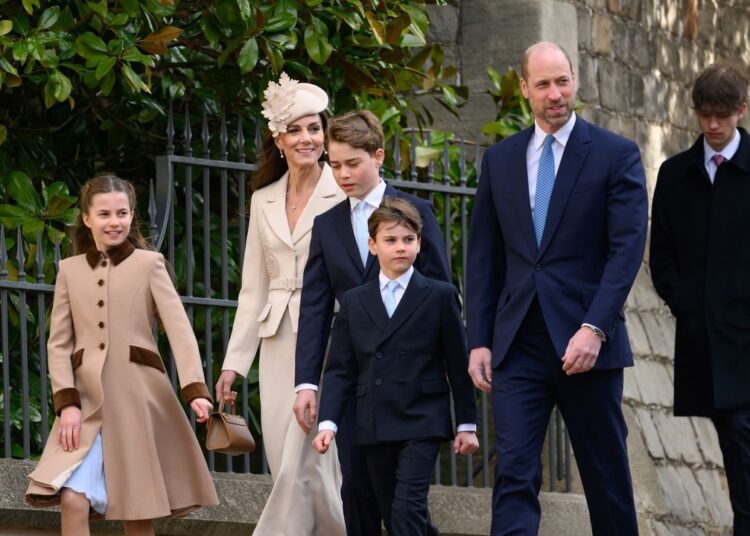 Kate Middleton and Prince William Rejoin the Royal Family on Easter
