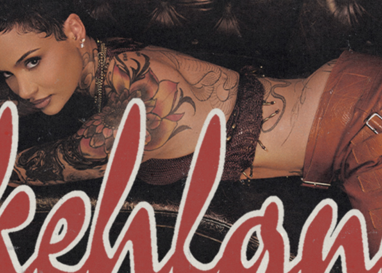 Kehlani in a red dress with tattoos and Missy Elliott in a colorful outfit and hat.