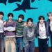 Members of K-pop boy band KickFlip poses during a media showcase for the group's upcoming album, 'My First Kick,' at YES24 Live Hall in Seoul's Gwangjin District, Monday. Courtesy of JYP Entertainment