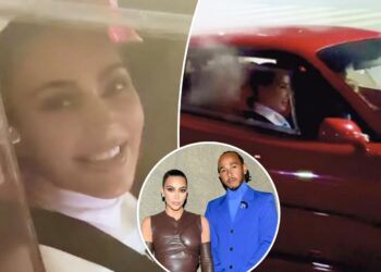 Kim Kardashian and Lewis Hamilton go Instagram-official with wild Tokyo ride video