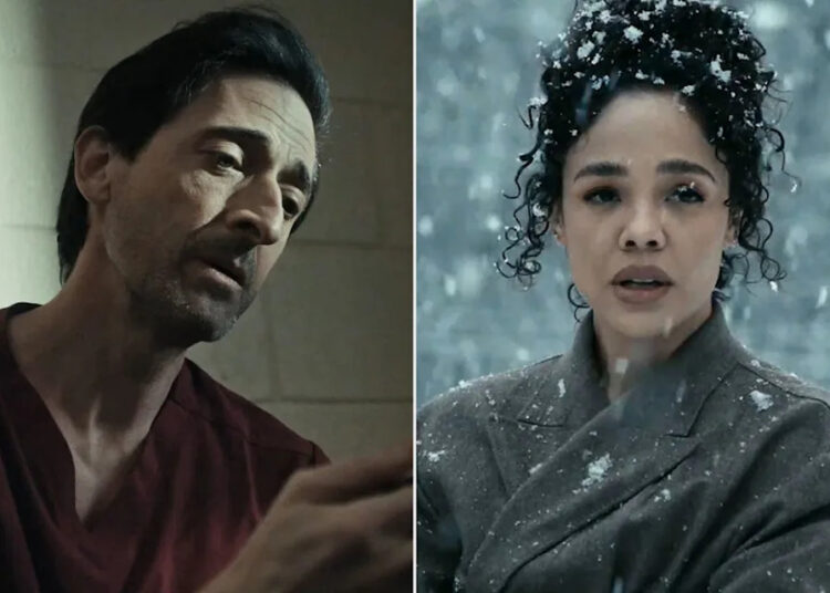 Adrien Brody and Tessa Thompson in teaser for 'The Fear of 13'Credit: Fear of 13 Broadway/YouTube