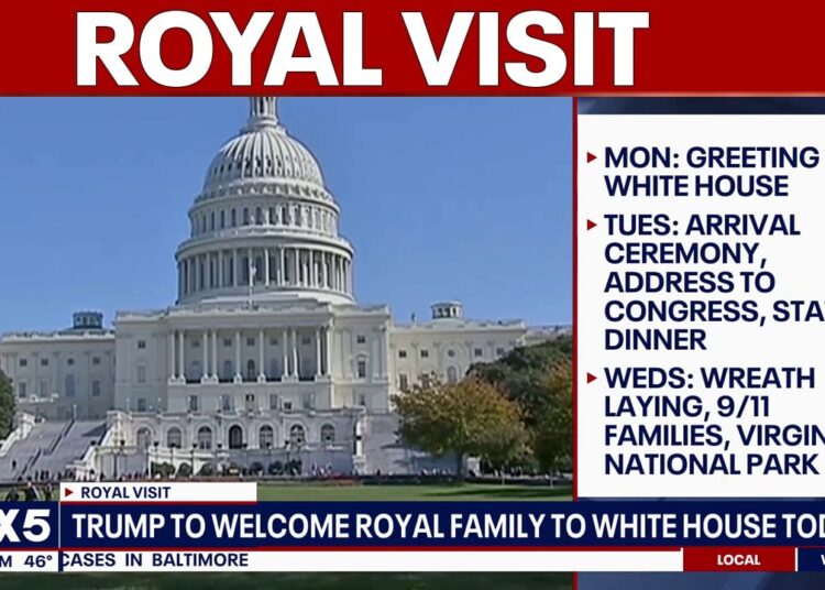 King Charles III arrives in US for royal visit