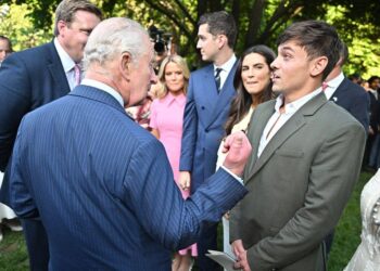 King Charles III chats with Tom Daley about his love of knitting