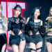 Girl group Kiss of Life poses for photos during a showcase for the release of its second single, “Who is she,” at Blue Square in central Seoul on April 6. [DANIELA GONZALEZ PEREZ]