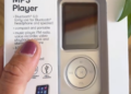The familiar device includes a built-in speaker, USB-C charging, and a rechargeable battery.