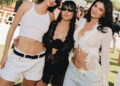 Kendall Jenner, Kourtney Kardashian and Kylie Jenner attend the 818 Tequila party during Coachella.Credit: Sophie Sahara