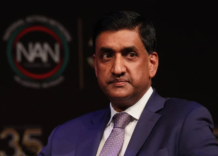 Rep. Ro Khanna looks on during the National Action Network National Convention in New York, on April 8.