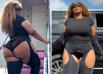 Lizzo Bares Her Butt Cheeks in NSFW Outfit for ‘Hoechella’