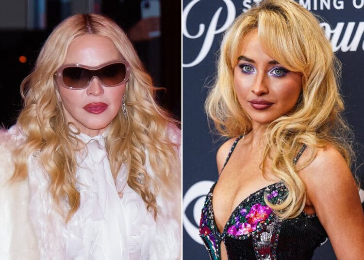 Madonna (l.) and Sabrina Carpenter announced Monday that they will be releasing their Coachella duet, Bring Your Love, as a single later this week.